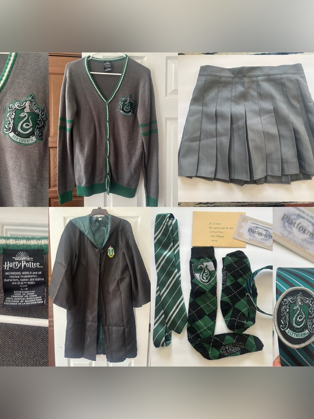HARRY POTTER SLYTHERIN 7 PIECE COSTUME